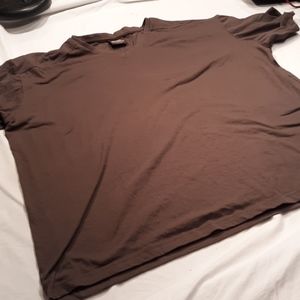 4XB GLB brown V neck